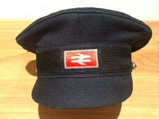 Vintage Br British Railway Rail Hat Cap Approx Size 55cm.  Uk 6 7/8.