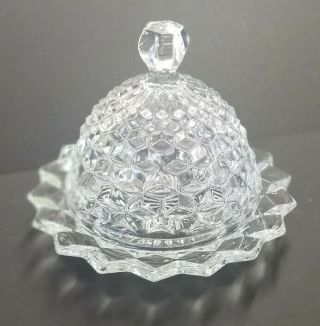 Vintage Fostoria American Covered Domed Butter Cheese Dish
