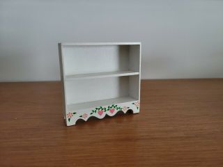 Dollhouse Miniature Vintage Artisan Precious Hand Painted Book Shelf