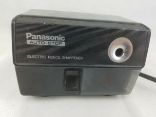 Vintage Panasonic Kp - 110 Auto - Stop Electric Pencil Sharpener Japan Black