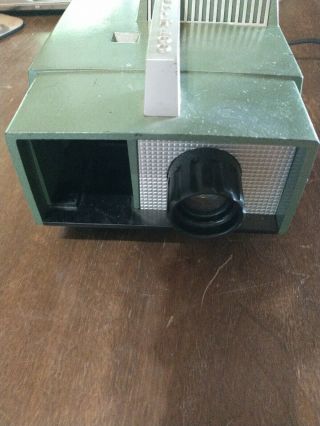 Vintage Realist 400 Model 3111 Slide Projector Green