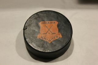 Vintage Omaha Knights Game Puck -