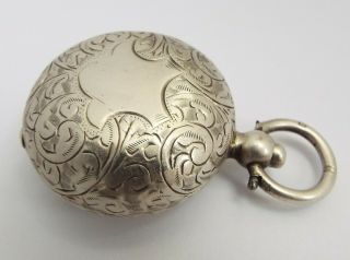 Lovely Decorative English Antique 1908 Sterling Silver Sovereign Case Holder