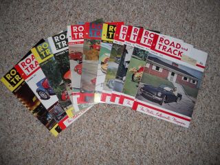 Vintage 1951 Road And Track Magazines / January To December (11 Issues)
