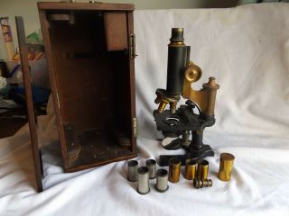 Antique Compound Microscope 1906 Spencer Lens Co.  Buffalo Ny