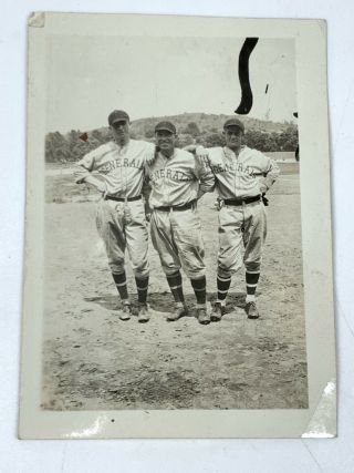 Found Photo Found Photograph Vintage Image Baseball Players Generals