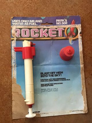 Vintage Park Plastics Toy Pump Launcher For Air Rocket
