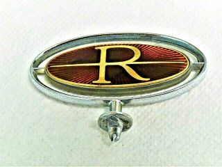 83 Buick Riviera Xx Indy Pace Car Hood Ornament Medallion Only Stand Up Crest