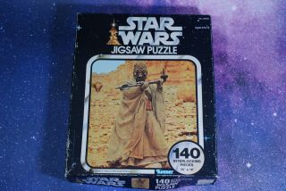 Vintage Star Wars Complete Jigsaw Puzzle 1978 Attack Of The Sand People Kenner