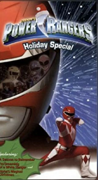 Power Rangers Holiday Special Vhs Tape Vintage 90s Fox Kids Video Christmas
