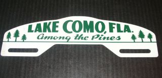 Lake Como Florida Among The Pines Vintage Automobile License Plate Topper Sign