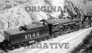 Orig 1951 Negative - Atchison Topeka & Santa Fe At&sf 4 - 6 - 2 California Railroad