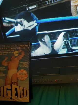 The Wwf Big Event Coliseum Video Vhs Vintage Hulk Hogan Wrestling