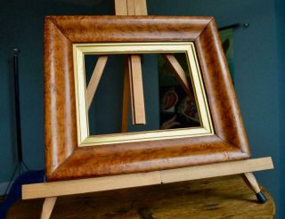 Quality Antique Victorian Birds Eye Maple Picture Frame 8 " X 6.  5 " Rebate