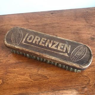 Vintage Lorenzen All Purpose Scrub Utility Brush Natural Bristles 8.  5 "