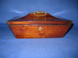 Antique 1800s Wood Mahogany Trinket / Sewing Box.