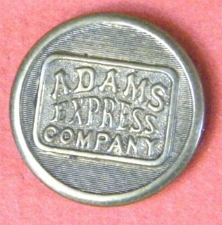 Bb Adams Express Company Railroad Uniform Button Period Medium Gilt