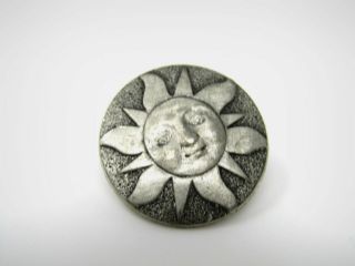 Vintage Collectible Pin: Sun Face Great Design