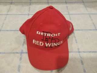 Vintage Detroit Red Wings Logo 7 Snapback Cap Hat Deadstock Throwback 90 