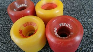 Vintage Skateboard Wheels Vision Shredders Mixed Set Of (4)