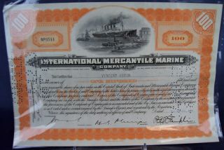 International Mercantile Marine Co.  - V.  Astor White Star Line Titanic Interest