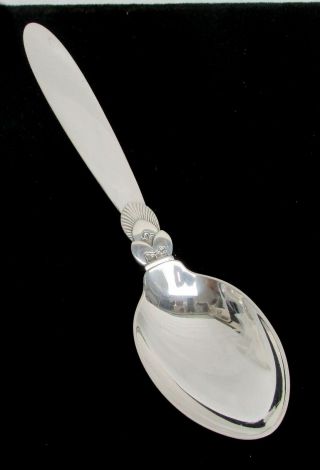 Georg Jensen Cactus Sterling Silver 7 1/2 " Oval Soup Spoon