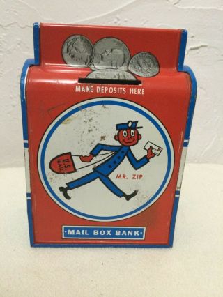 Vintage Ohio Art Mr.  Zip Mailbox Bank