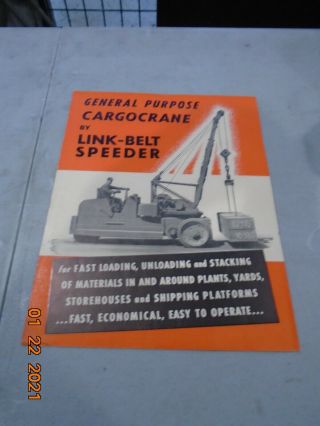 Link Belt Speeder General Purpose Cargo Crane Vintage