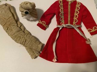 Vintage Barbie Ken Doll Arabian Nights Htf Turban Red Coat Belt Lame’ Pants