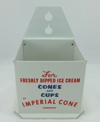 Vintage Imperial Cone Company Ice Cream Cones Wall Dispenser