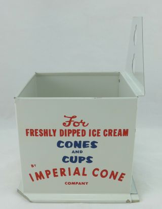 Vintage Imperial Cone Company Ice Cream Cones Wall Dispenser 3