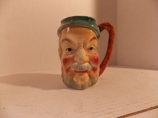 Vintage Occupied Japan Ceramic Toby Face Mug Handle Cup