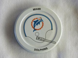 Vintage 1971 Gatorade Nfl Miami Dolphins Helmet Bottle Cap Lid