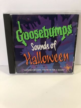 Vintage Goosebumps Sounds Of Halloween Fan Club Cd 1996 Rl Stine