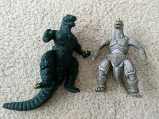 Vintage Godzilla Mecha Godzilla 5 " Rubber Figures Pre - Owned