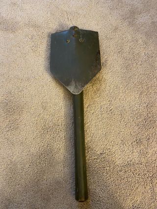 Vintage Collapsible Shovel Pick Folding Portable Camp Trench Tool Military Style