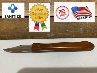 Vintage Ekco Eterna Paring / Peeling Knife 2”stainless Blade Wood Handle Usa.