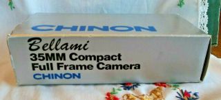 Vintage Chinon Bellami 35mm Camera And Instructions,