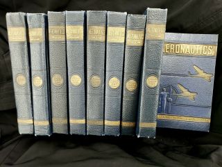 1940 Aeronautics Complete Guide To Civil & Military Flying Complete 9 Volume Set