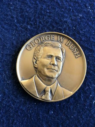 Vintage 2001 Medalcraft George W.  Bush Inauguration Bronze Medallion