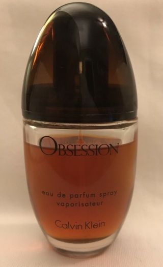 Vintage Calvin Klein ‘obsession’ Eau De Parfum Edp Spray Perfume 1.  7 Oz