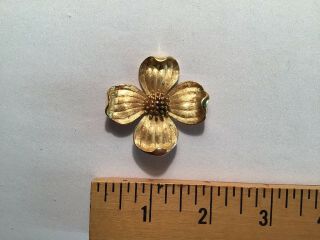 Vintage Crown Trifari Dogwood Flower Brooch Pin