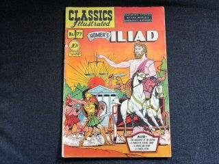 Vintage Classics Illustrated Comic Book 77 Homer 