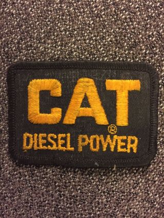 Cat Diesel Power Vintage Patch Sew On 3 " X2 " Caterpillar