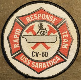 Usn Navy: Uss Saratoga Cv - 60 Rapid Response Team: Vintage Military Fire Service