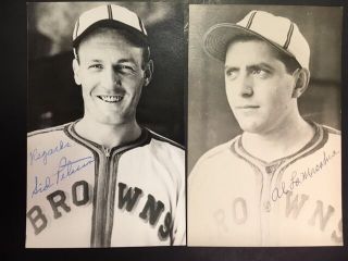 Sid Peterson St Louis Browns Signed Vintage Postcard 1940s Jsa Pre - Certified