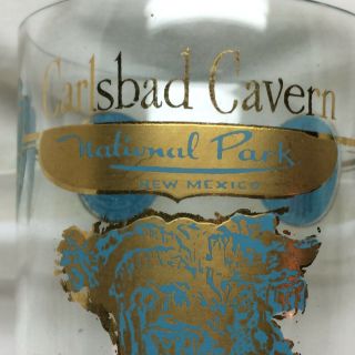 Vintage Carlsbad Cavern National Park Souvenir Drinking Glass 2