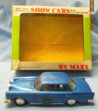 Vintage Marx Battery Operated Show Car Iob