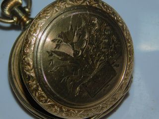 Antique Hampden Watch Co Pocket Watch 16 S Case