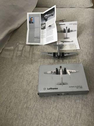 Lufthansa Model Edition 1:160 Junkers Ju 52/3 M Made In Germany Herpa Fritz
